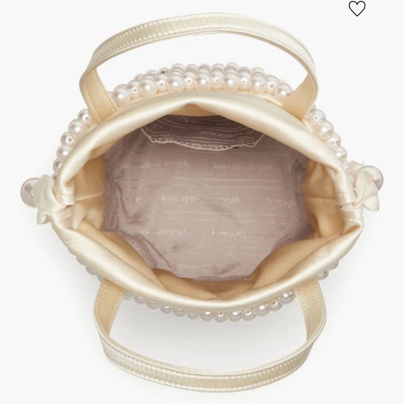 Kate Spade Purl Pearl Embellished Small Bucket Bag - Picture 6 of 12